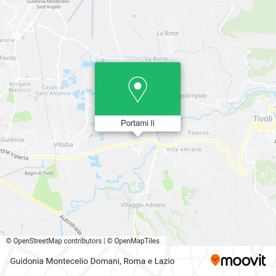 Mappa Guidonia Montecelio Domani
