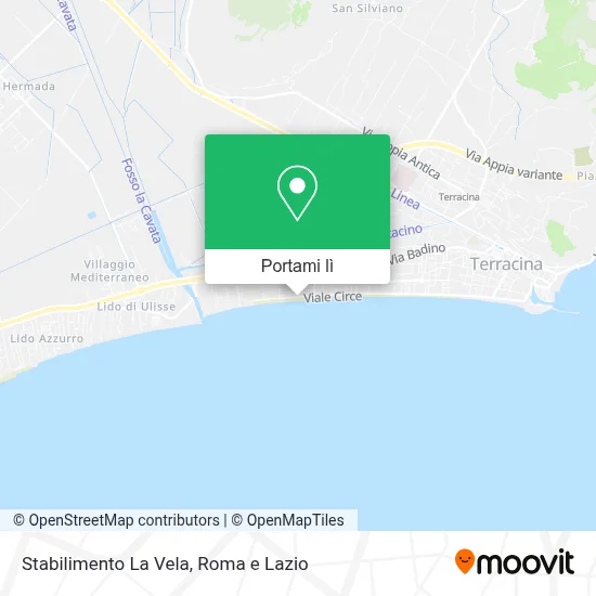 Mappa Stabilimento La Vela