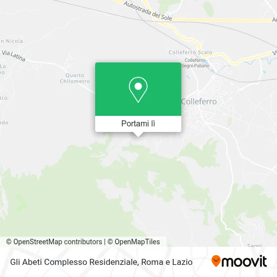 Mappa Gli Abeti Complesso Residenziale