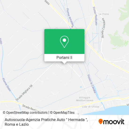 Mappa Autoscuola-Agenzia Pratiche Auto " Hermada "