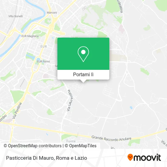 Mappa Pasticceria Di Mauro
