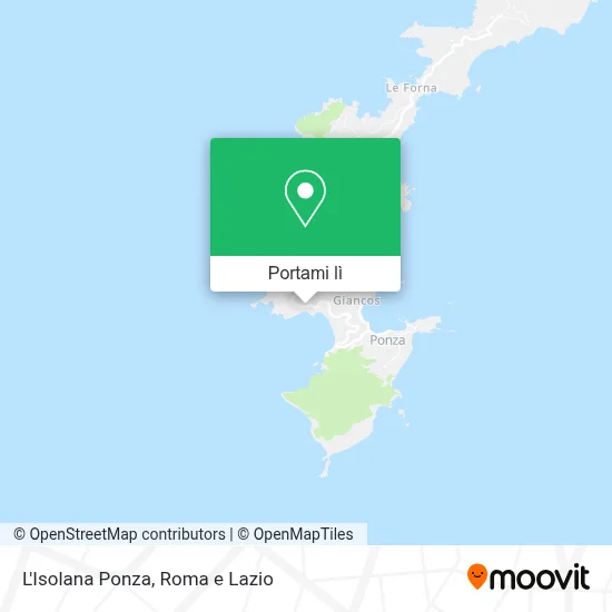 Mappa L'Isolana Ponza