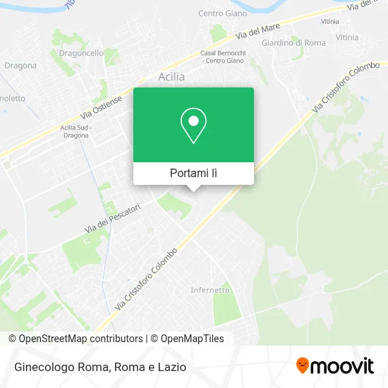 Mappa Ginecologo Roma