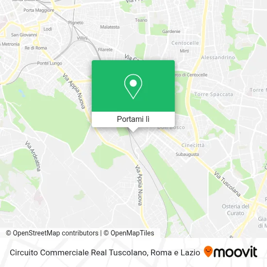Mappa Circuito Commerciale Real Tuscolano