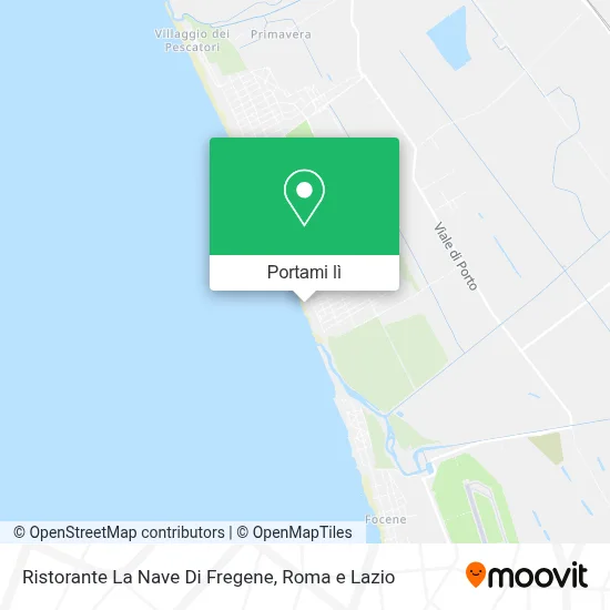 Mappa Ristorante La Nave Di Fregene