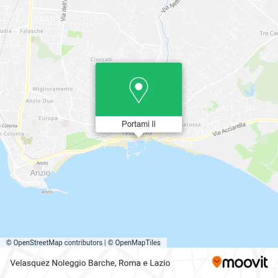 Mappa Velasquez Noleggio Barche
