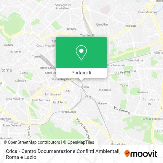 Mappa Cdca - Centro Documentazione Conflitti Ambientali