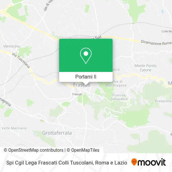 Mappa Spi Cgil Lega Frascati Colli Tuscolani