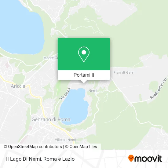 Mappa Il Lago Di Nemi