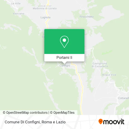 Mappa Comune Di Configni