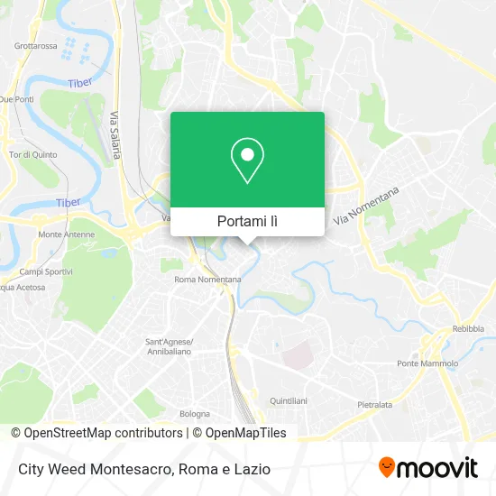 Mappa City Weed Montesacro