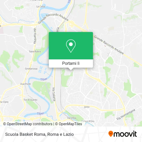 Mappa Scuola Basket Roma