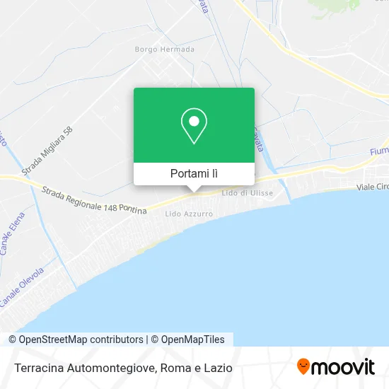 Mappa Terracina Automontegiove