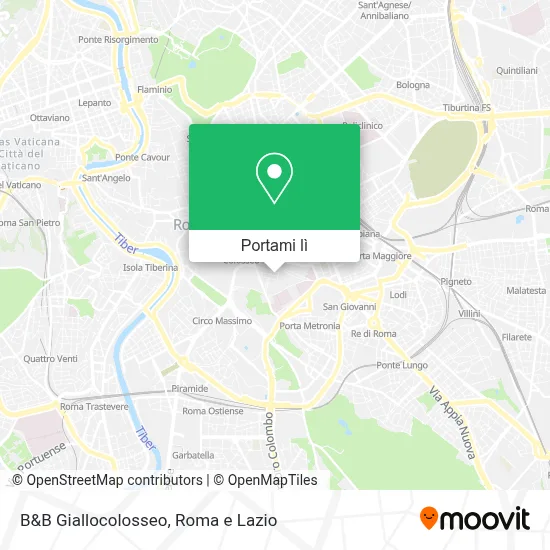 Mappa B&B Giallocolosseo