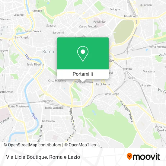 Mappa Via Licia Boutique