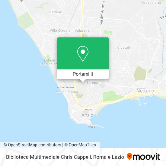 Mappa Biblioteca Multimediale Chris Cappell