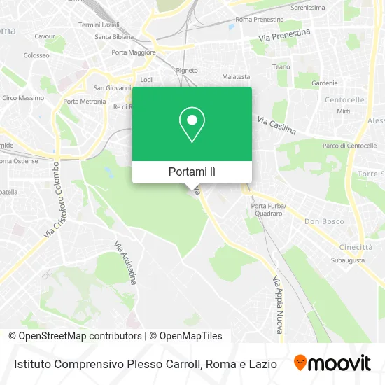 Mappa Istituto Comprensivo Plesso Carroll