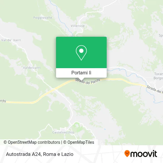Mappa Autostrada A24