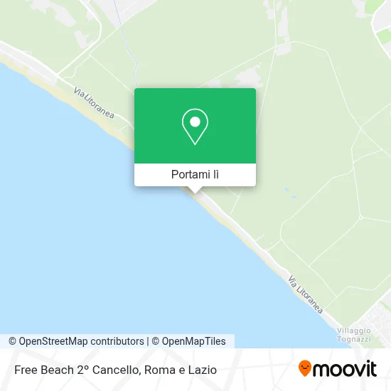 Mappa Free Beach 2º Cancello
