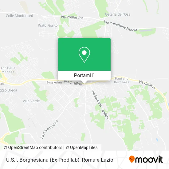 Mappa U.S.I. Borghesiana (Ex Prodilab)