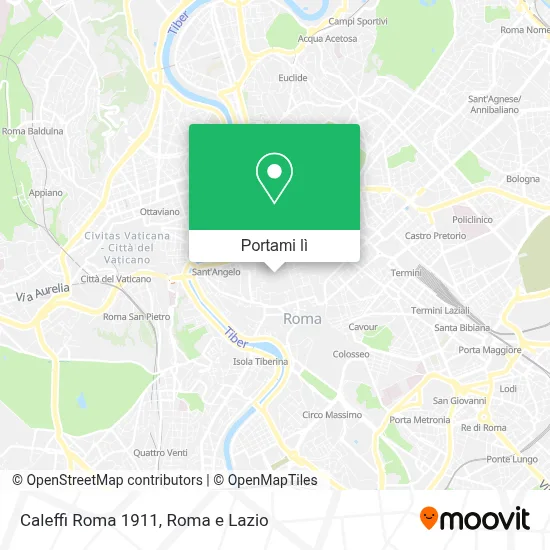 Mappa Caleffi Roma 1911