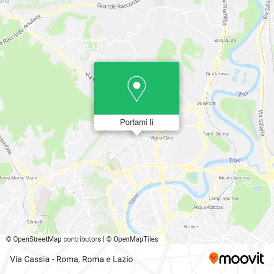 Mappa Via Cassia - Roma