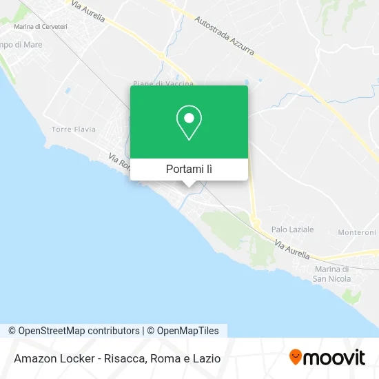 Mappa Amazon Locker - Risacca