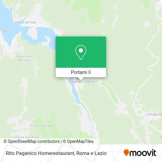 Mappa Rito Paganico Homerestaurant