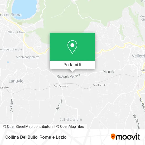 Mappa Collina Del Bullo