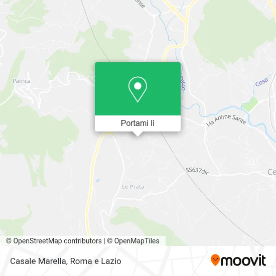 Mappa Casale Marella