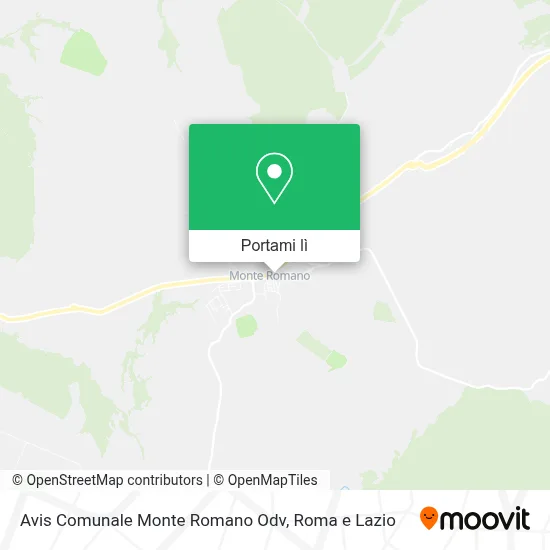Mappa Avis Comunale Monte Romano Odv