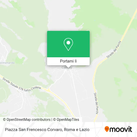 Mappa Piazza San Frencesco Corvaro