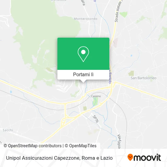 Mappa Unipol Assicurazioni Capezzone
