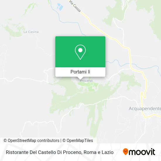 Mappa Ristorante Del Castello Di Proceno