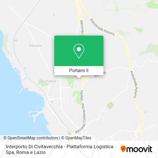 Mappa Interporto Di Civitavecchia - Piattaforma Logistica Spa