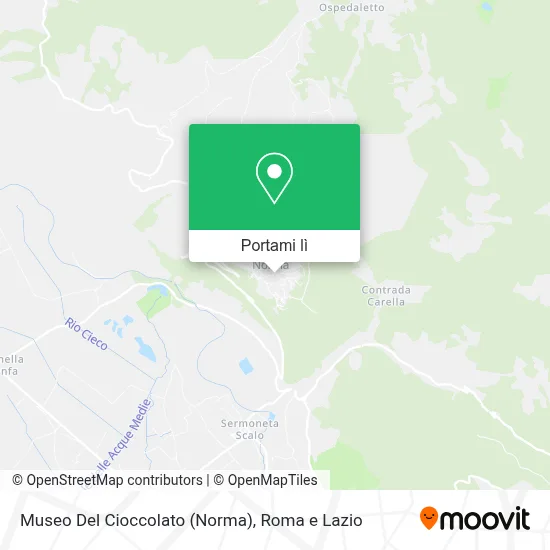 Mappa Museo Del Cioccolato (Norma)