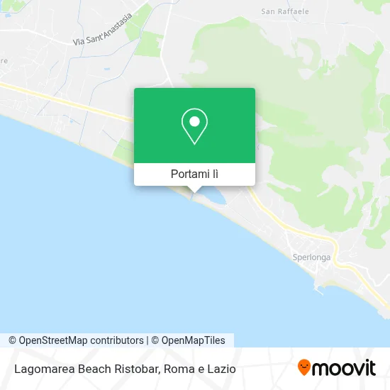 Mappa Lagomarea Beach Ristobar