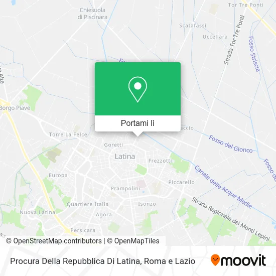 Mappa Procura Della Repubblica Di Latina