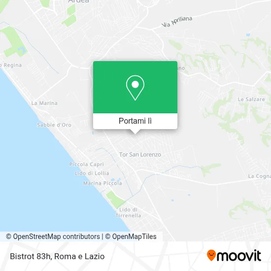 Mappa Bistrot 83h