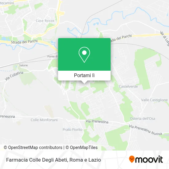 Mappa Farmacia Colle Degli Abeti