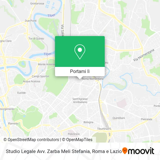 Mappa Studio Legale Avv. Zarba Meli Stefania
