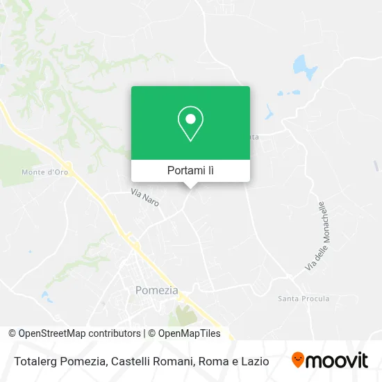 Mappa Totalerg Pomezia, Castelli Romani