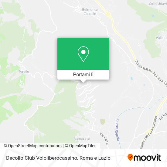 Mappa Decollo Club Vololiberocassino