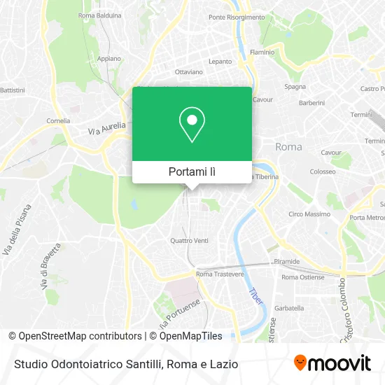 Mappa Studio Odontoiatrico Santilli