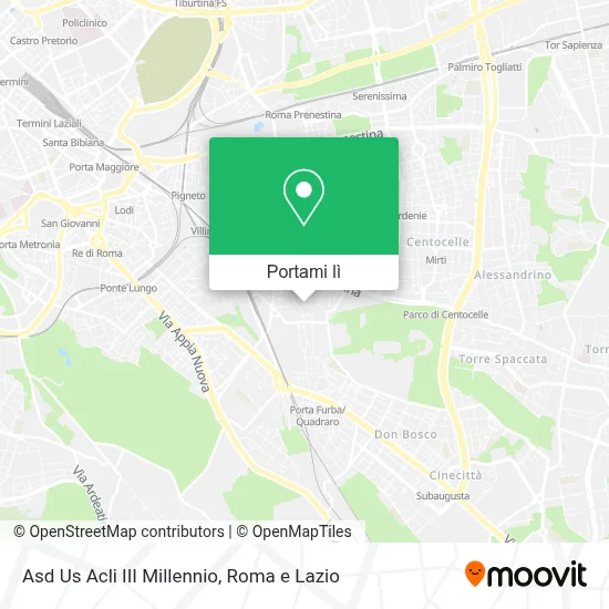 Mappa Asd Us Acli III Millennio