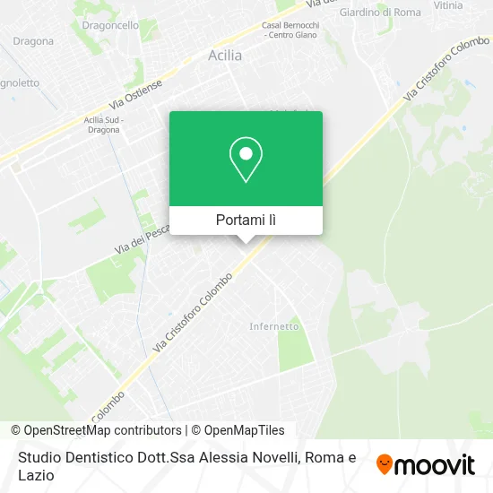 Mappa Studio Dentistico Dott.Ssa Alessia Novelli