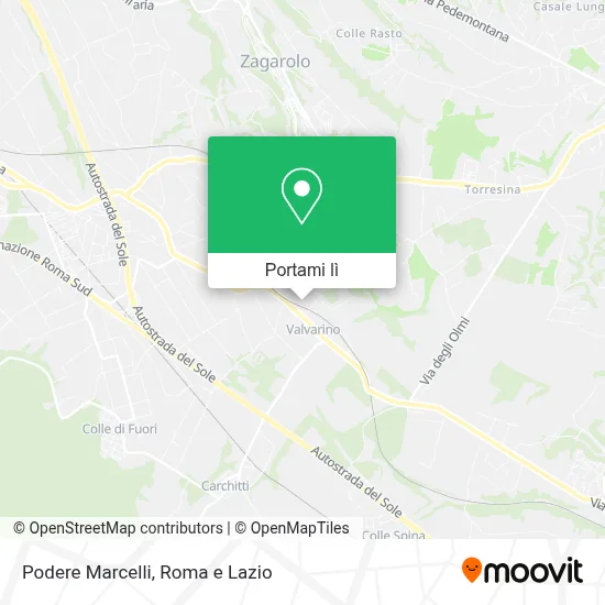 Mappa Podere Marcelli