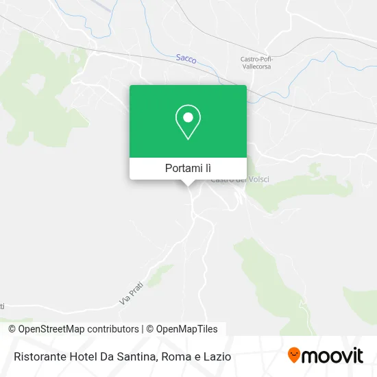 Mappa Ristorante Hotel Da Santina