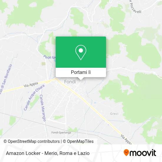 Mappa Amazon Locker - Merio
