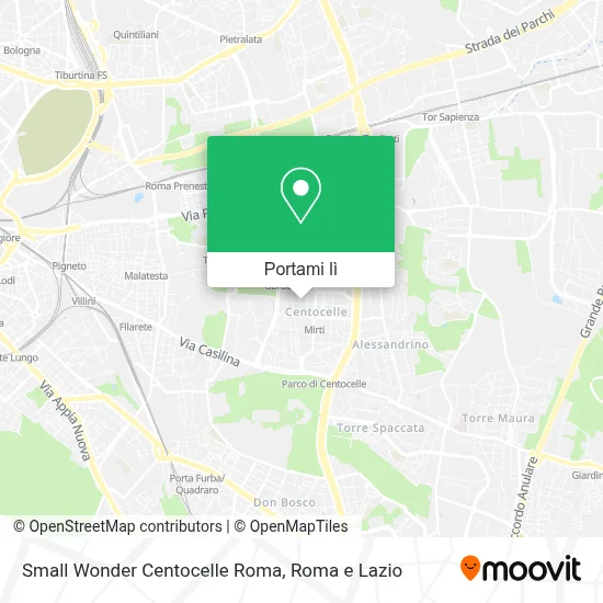 Mappa Small Wonder Centocelle Roma